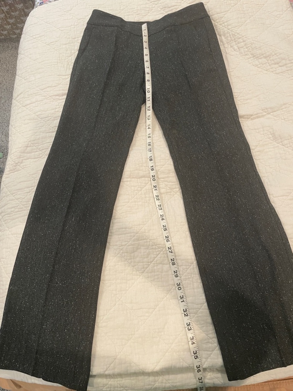Ann Taylor Factory Petite Black Speckled Knit slacks size 00P